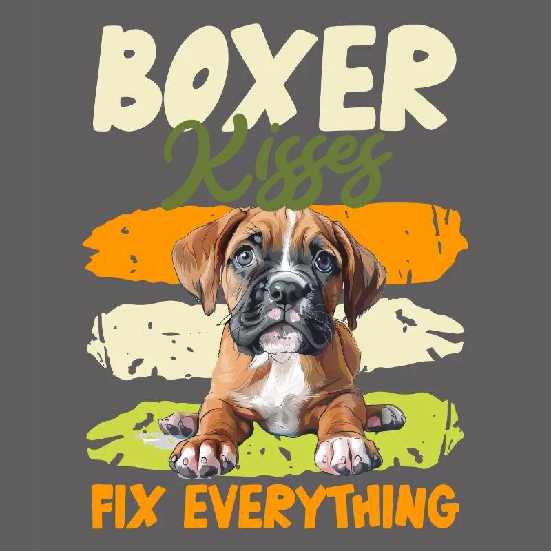 BOXER KISSES FIX EVERYTHING German Boxer