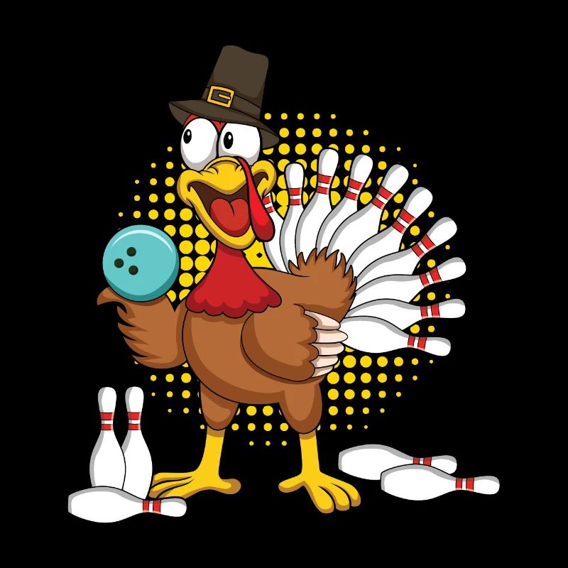 Cooles Truthahn-Thanksgiving-Truthahn-Bowling