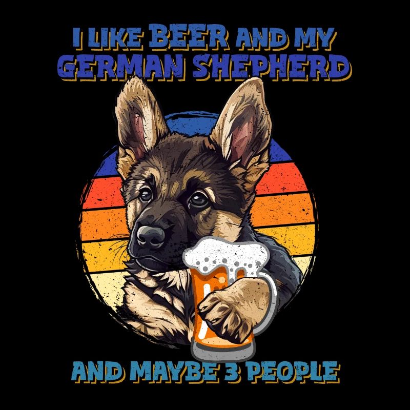 Schäferhund LIKE BEER AND GERMAN SHEPHERD