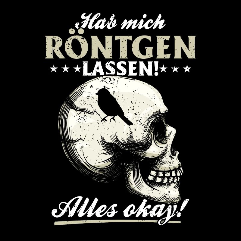 Röntgen Schwarzer Humor und makaberer Stil