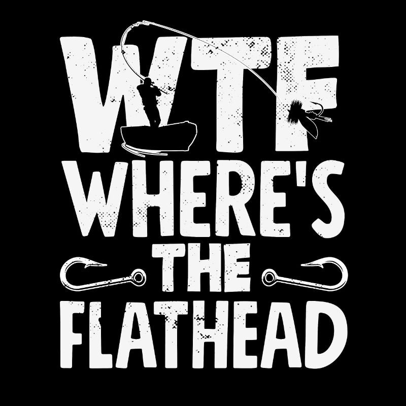 Funny catfish lover flathead fish