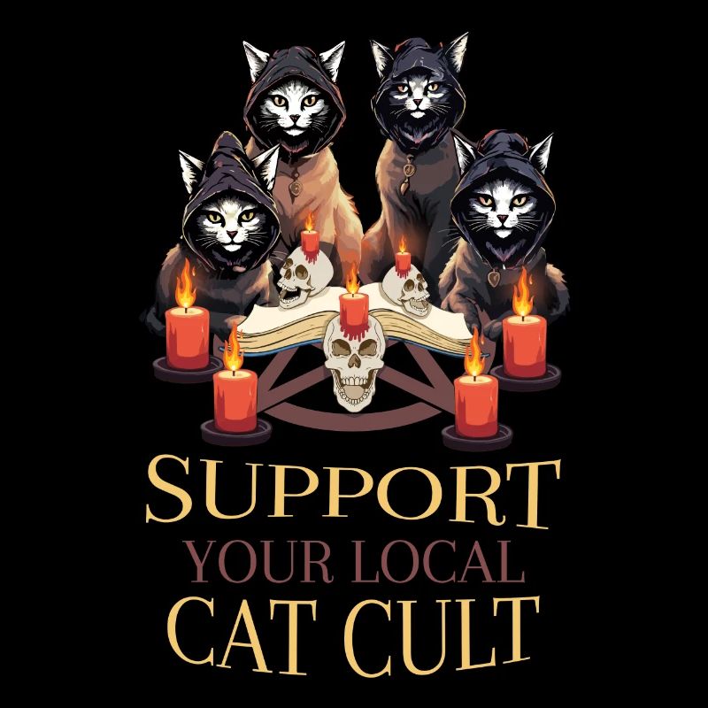Local Cat Cult Occult Satanic Pastel Gothic