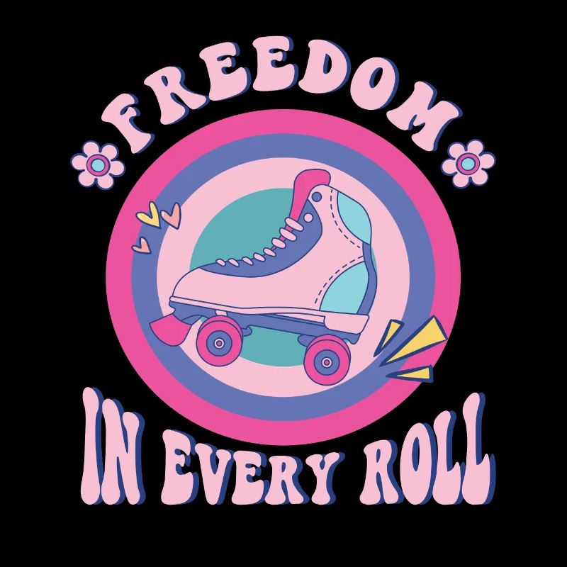 Rollerskater Party Freedom In Every Roll Gift Idea