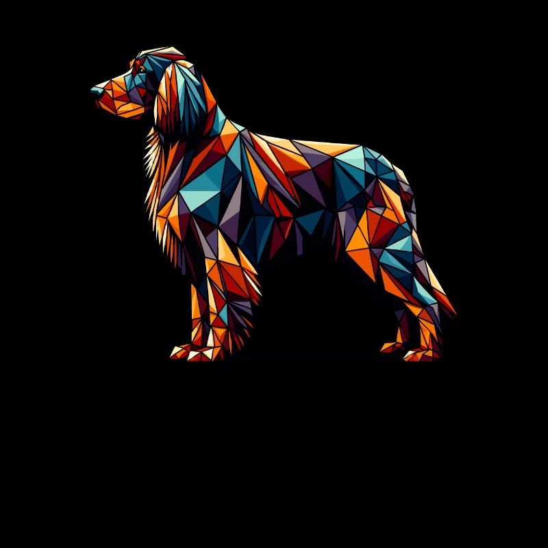 Art géométrique Gordon Setter Setters