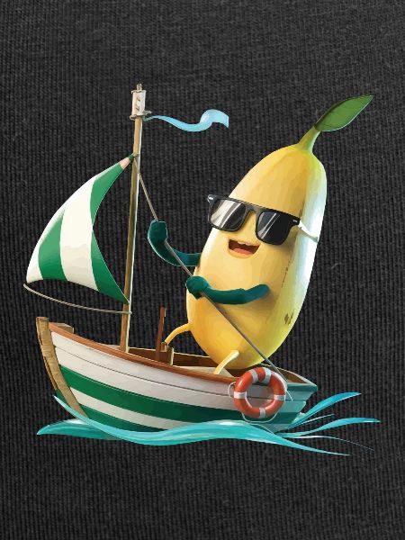 Obst Banane Bootfahren Geschenk