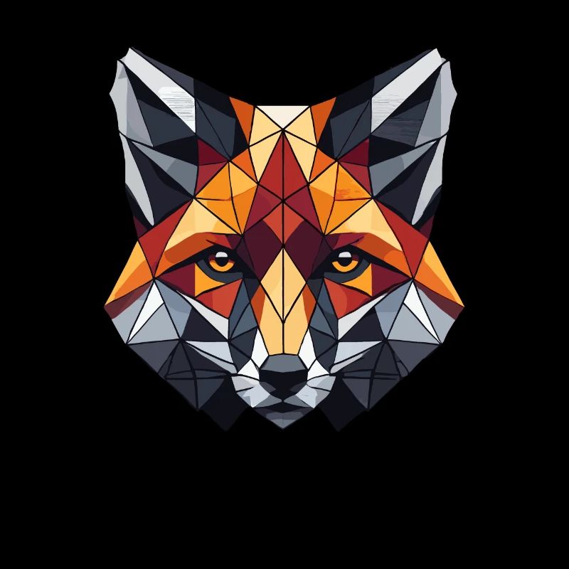 Geometric Art Fox Foxes