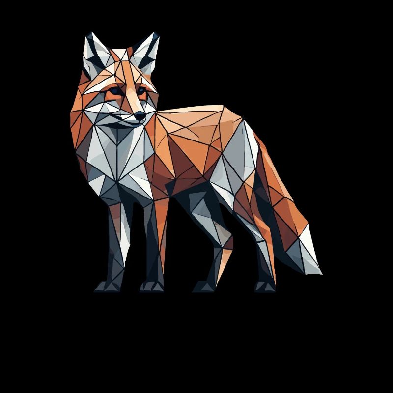 Geometric Art Fox Foxes