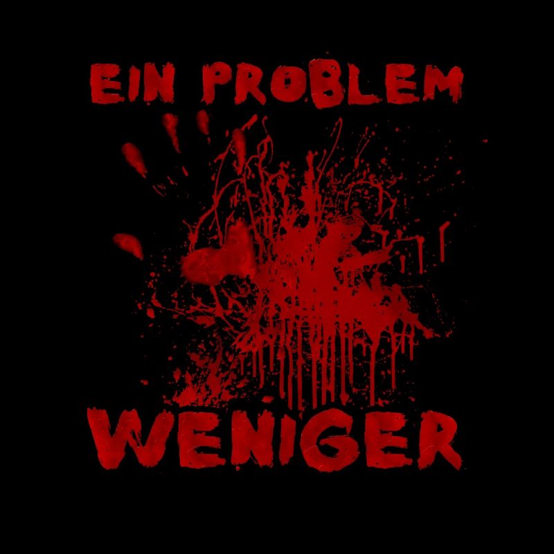 Ein Problem weniger - Witziger Halloween Spruch