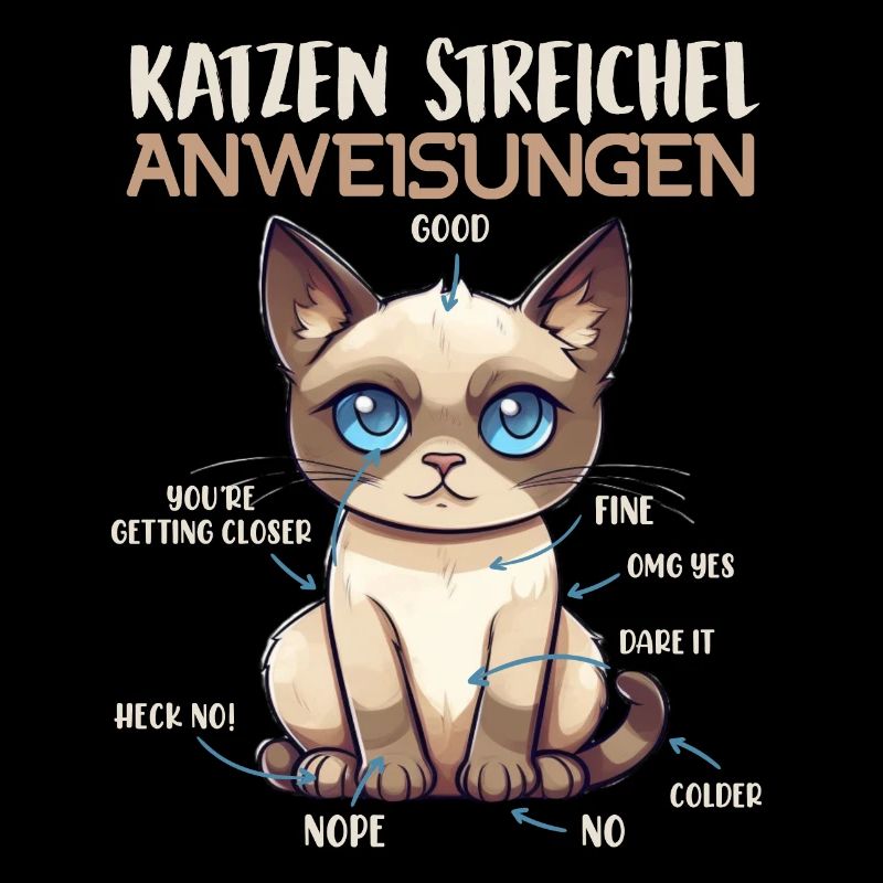 Chats siamois INSTRUCTIONS DE CARESSES Fun