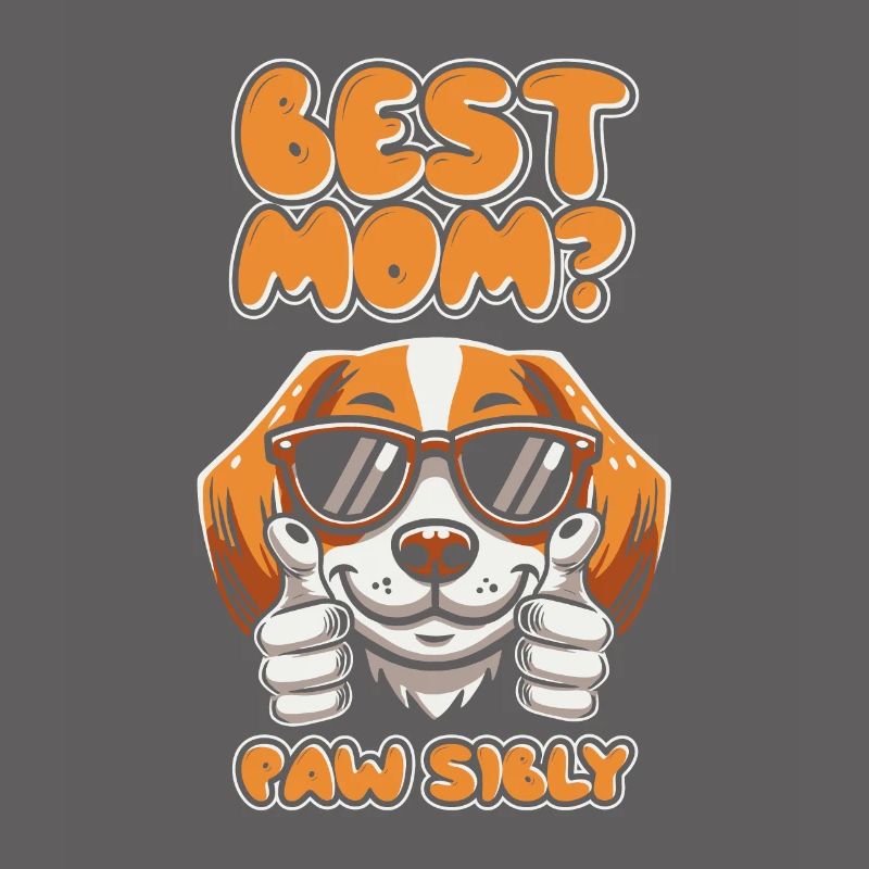 Beagle Mutter Best Mom Pawsibly