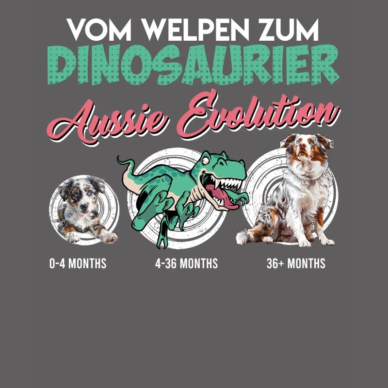 Aussie FROM PUPPY TO DINOSAUR Aussie evolution