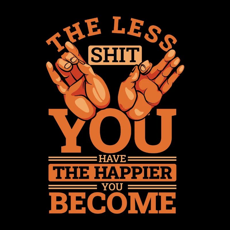 Moins vous avez de merde Statue symbole bouddhiste