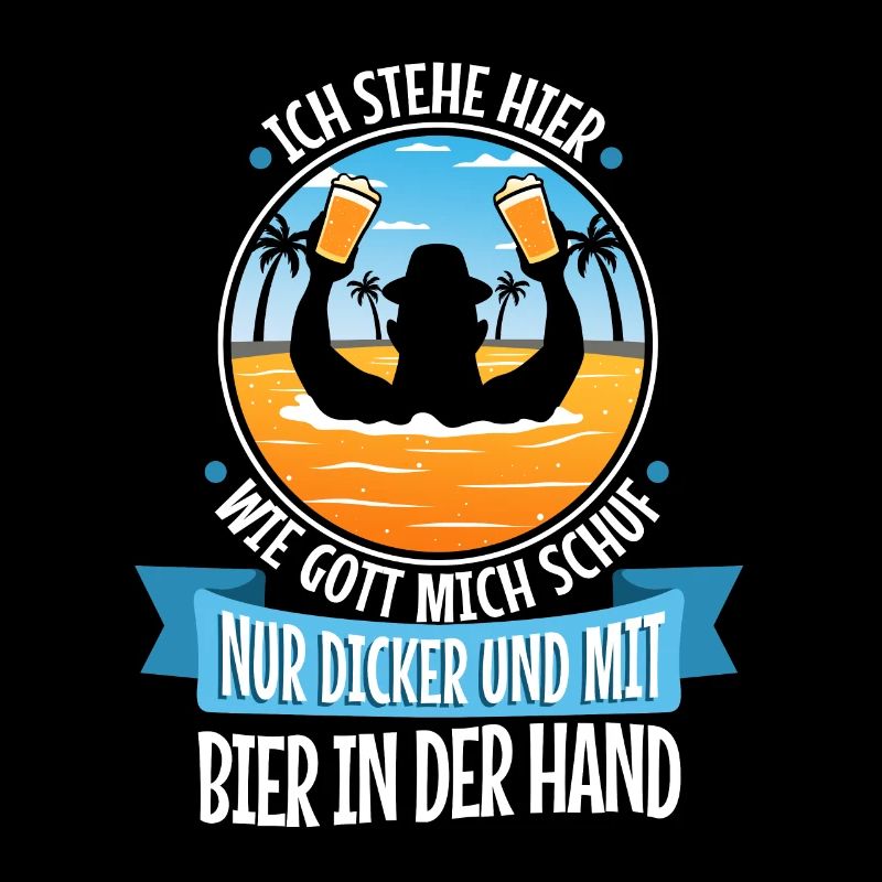 Ich stehe hier, wie Gott mich schuf. Nur dicker