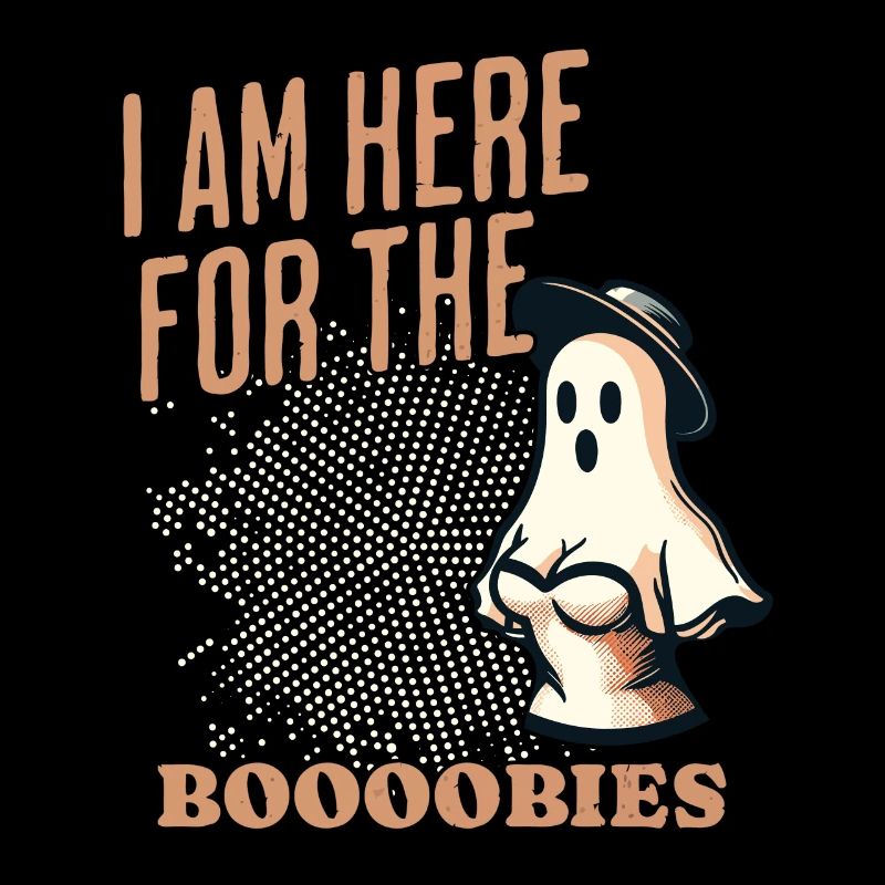Funny ghost saying for the boobies