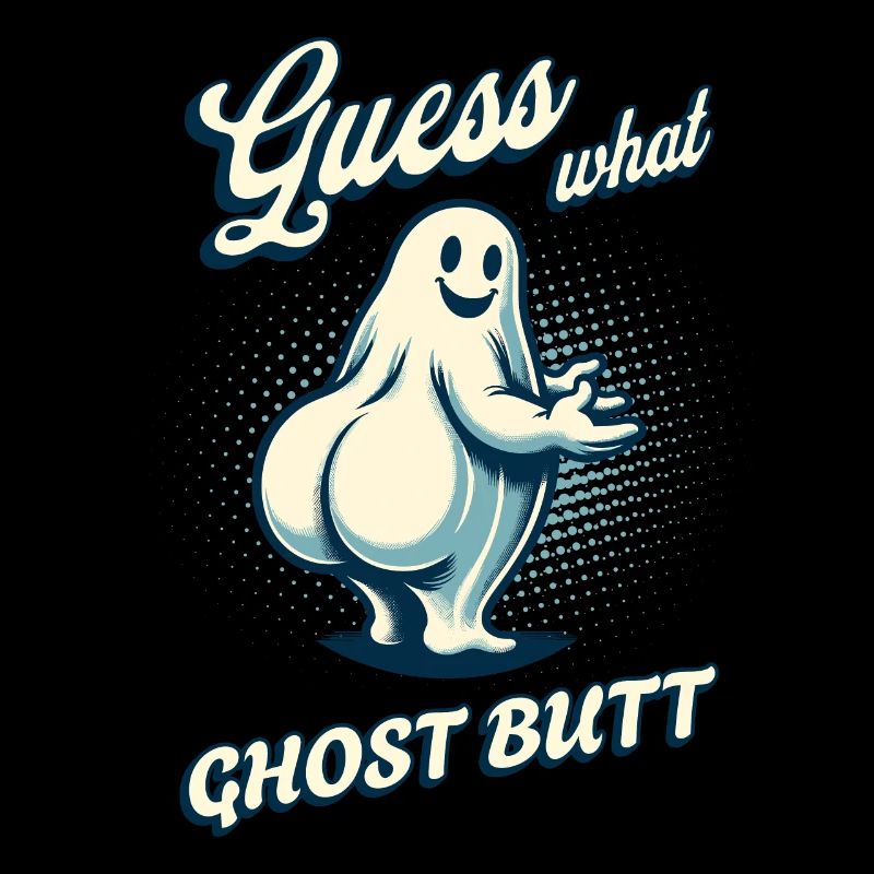 Halloween Costume Ghosts Butt Funny Saying