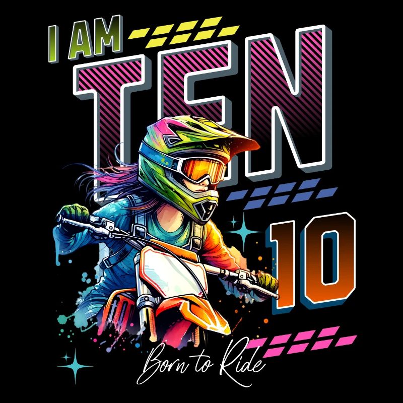 Motocross Mädchen 10. Geburtstag