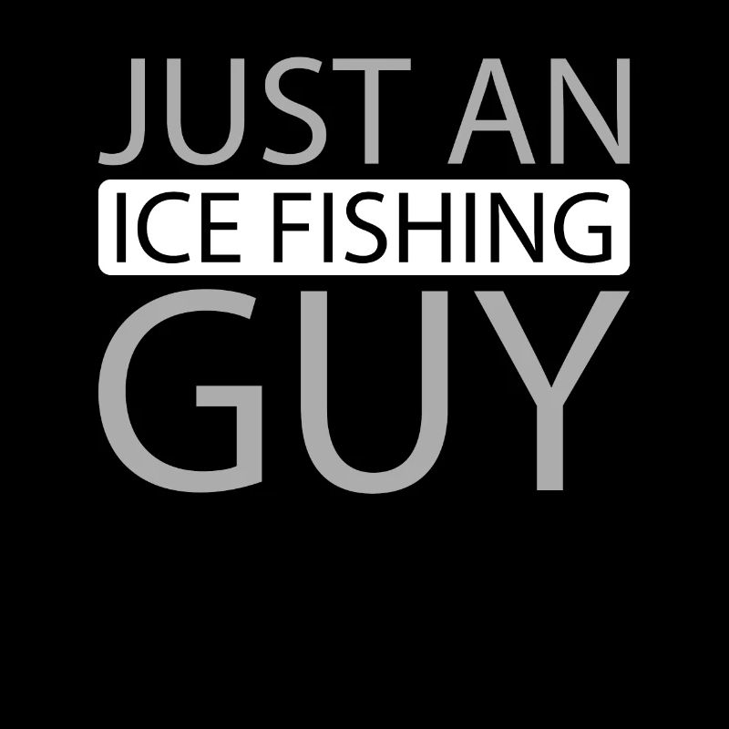 Eisfischen Eisangeln Juste un pêcheur sur glace