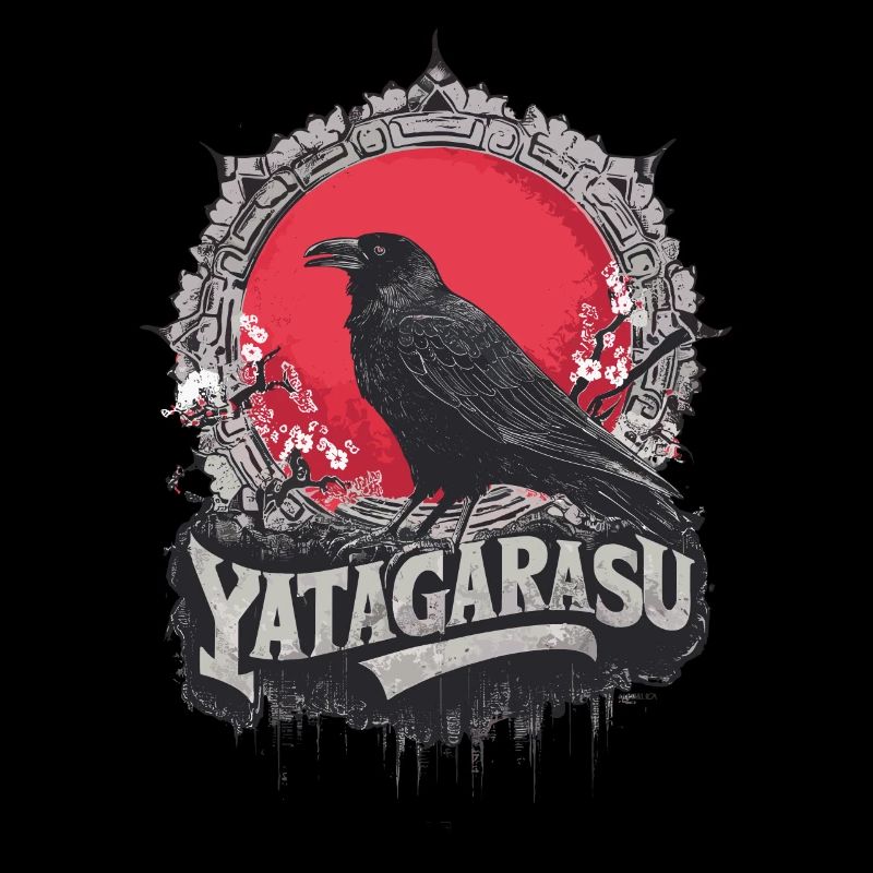 Japanese Mythology Three-Legged Crow Yatagarasu