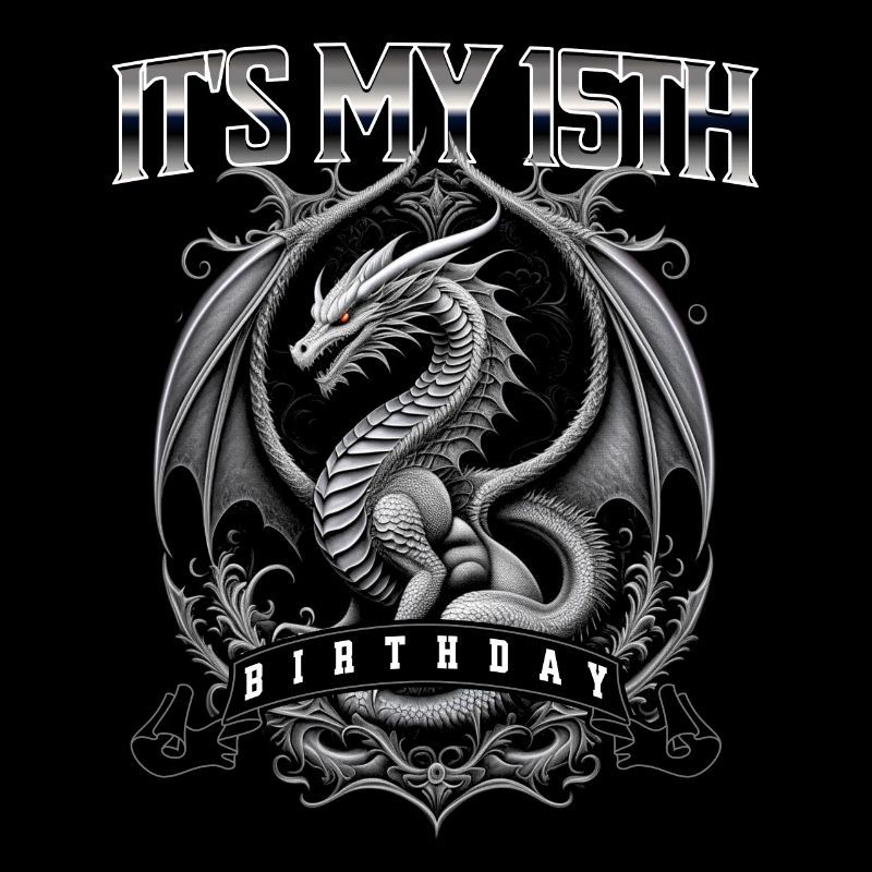 Drache 15. Geburtstag Drachen