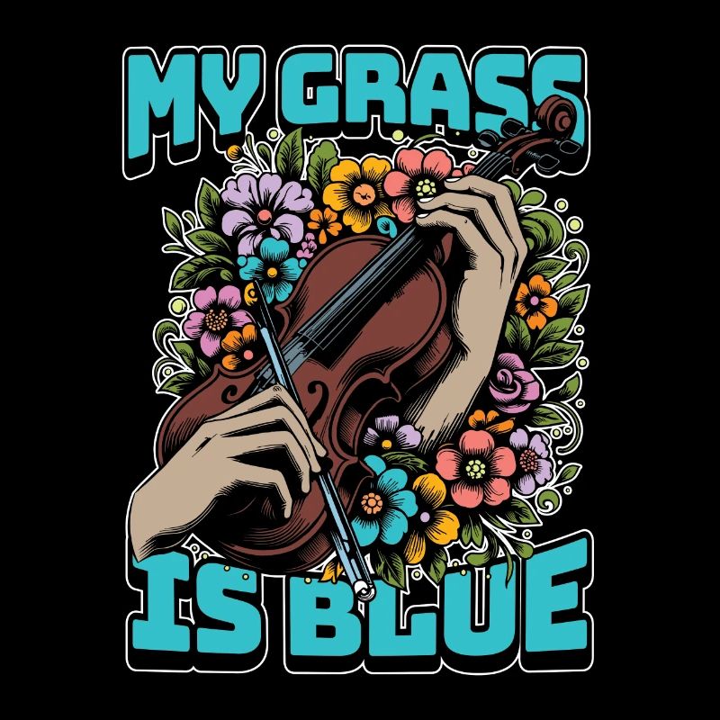 Fiddle My Grass Is Blue Music Lover Fiddle Player