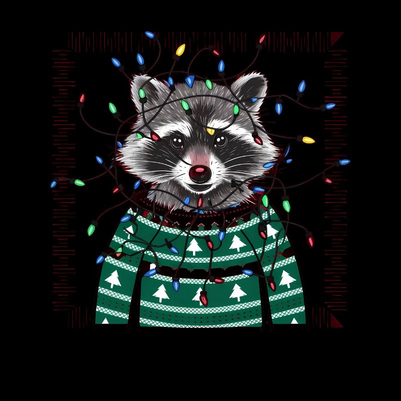 raton laveur moche Noël Noël Père Noël