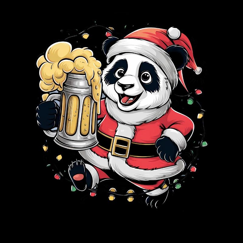 Panda Ugly Noël Noël Bière de Noël