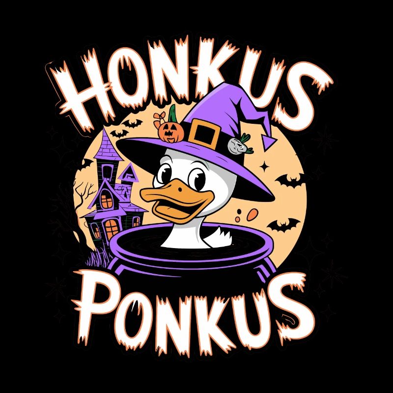 Honkus Ponkus Funny Duck Witch Halloween Magic
