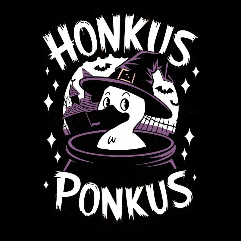 Honkus Ponkus Funny Duck Witch Halloween Magic