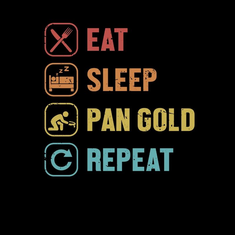 Manger Dormir Pan Or Répéter Prospection Mineur Or