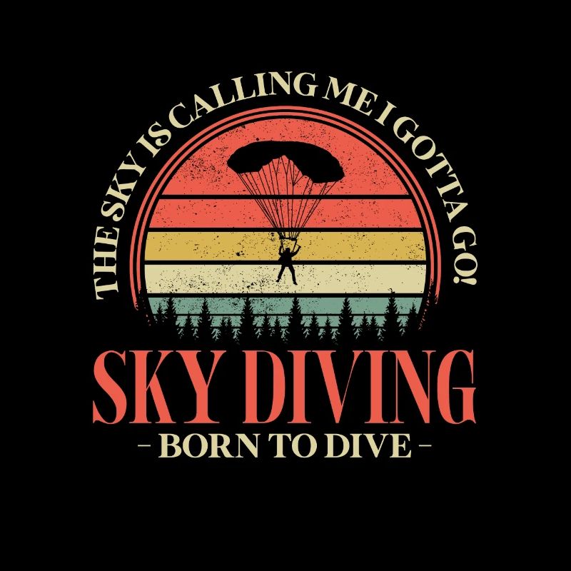 Skydive Skydiver Skydiving Fallschirm Geschenk