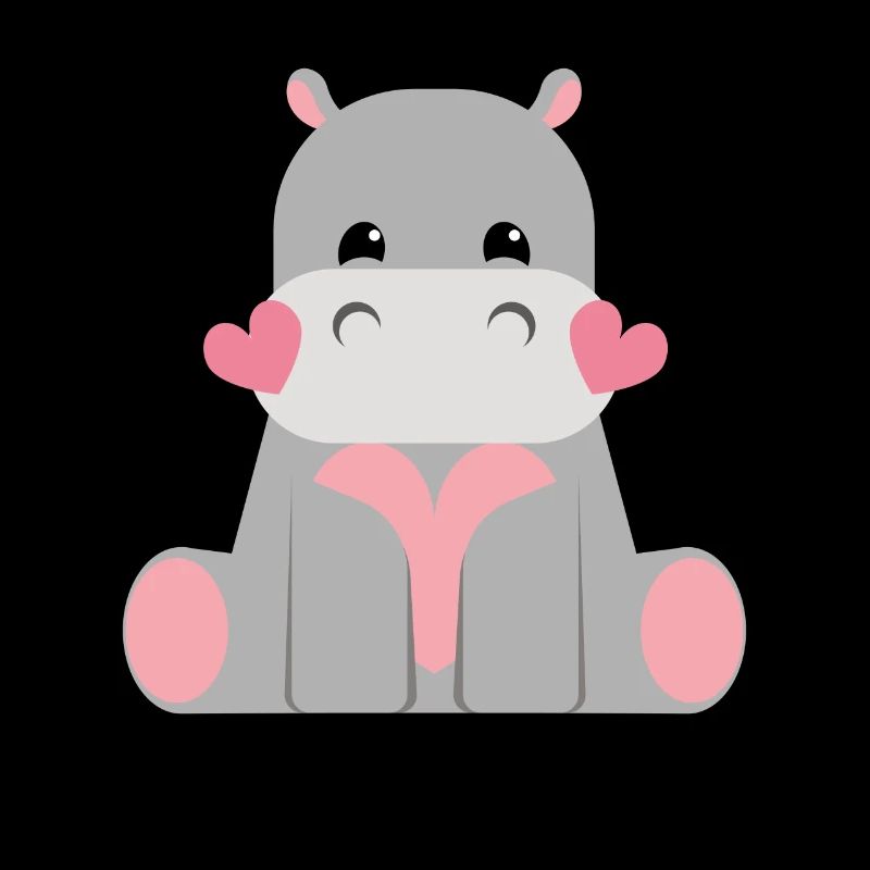 Süßes Nilpferd Hippo Kinder