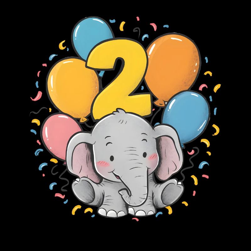 2. Geburtstag Elefant Kindergeburtstag