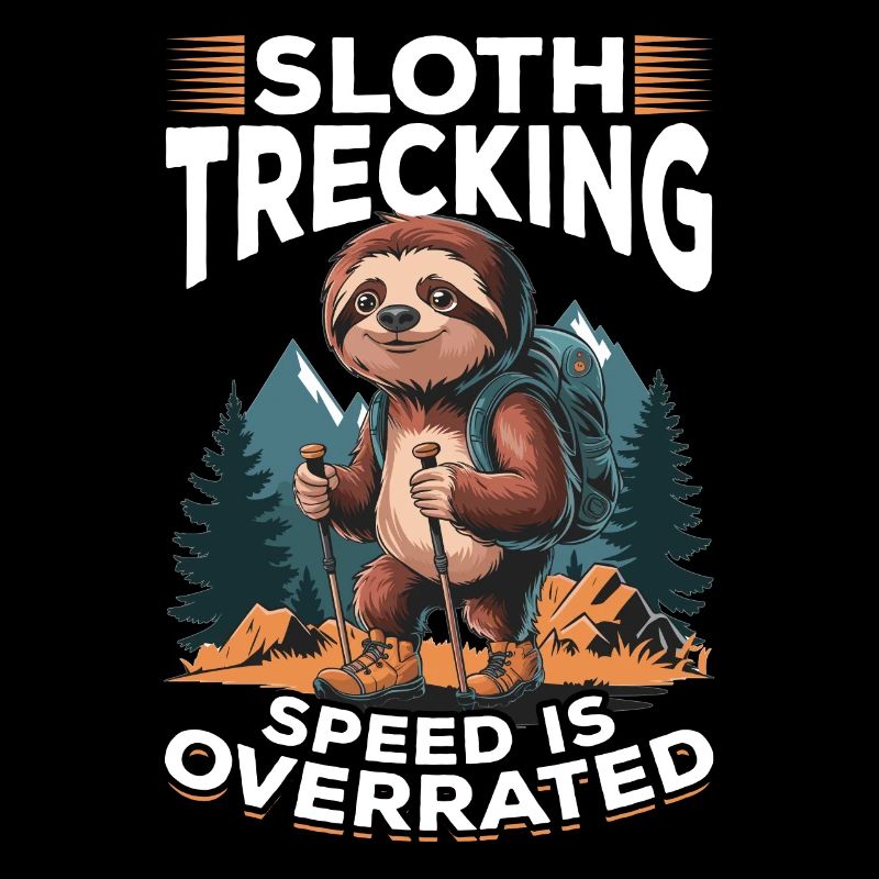 Sloth Hiking Mountains Sloth Trekking