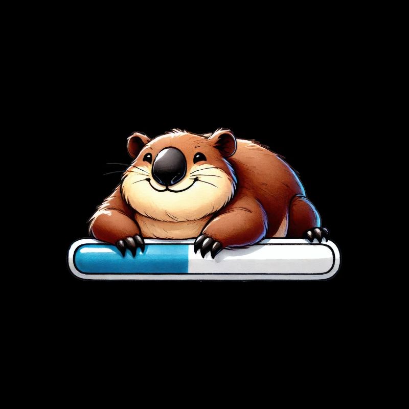Funny Otter Waiting Progress Bar