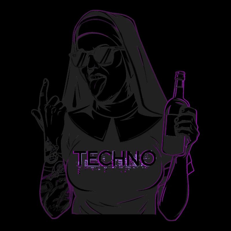 Rebellious Nun Techno Party Hardstyle