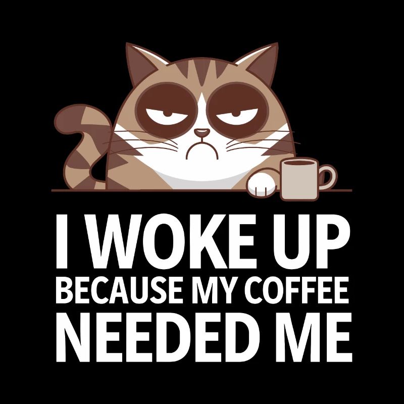 Funny Coffee Cats Saying