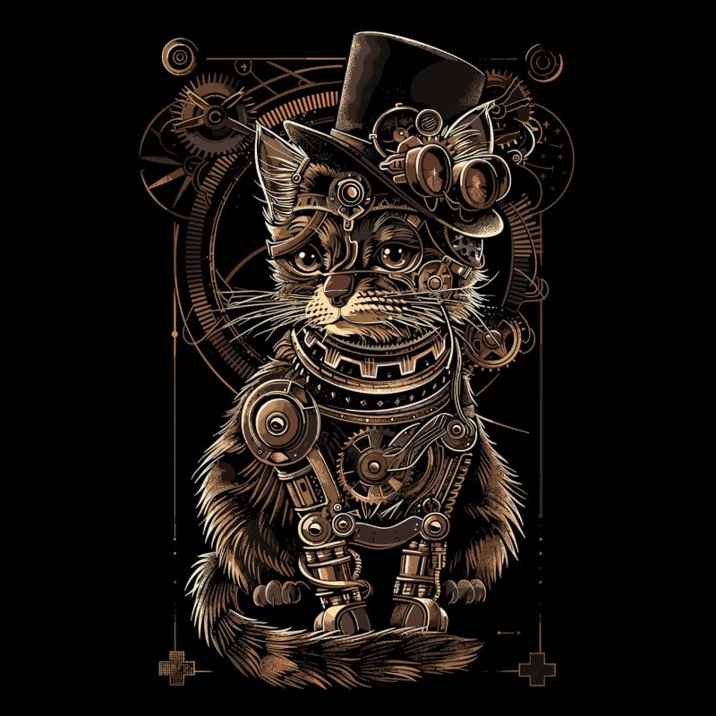 Steampunk-katze