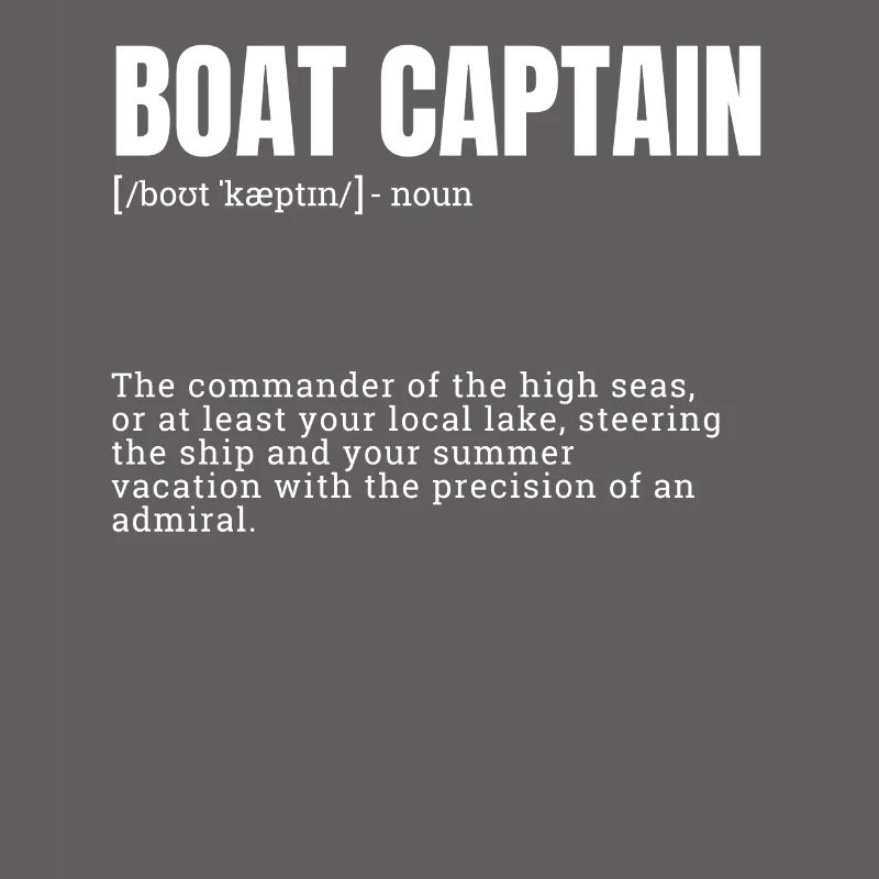 Définition de capitaine de bateau Commandant de haute mer
