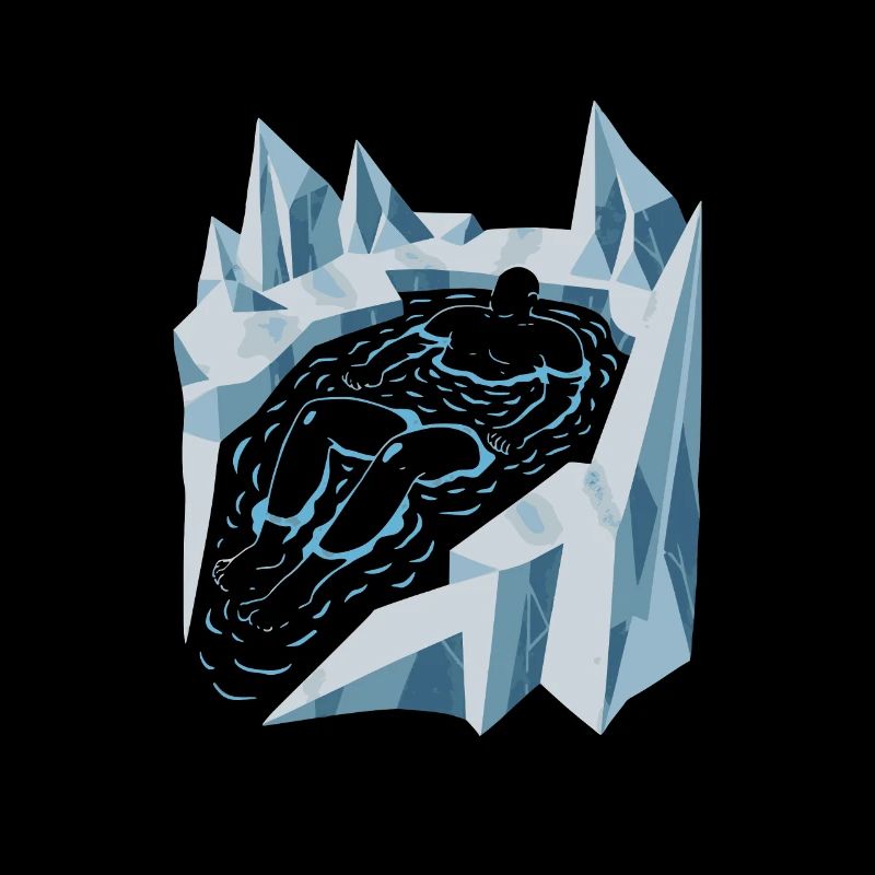 Kältetherapie Design - Eisbad Liebhaber Motiv