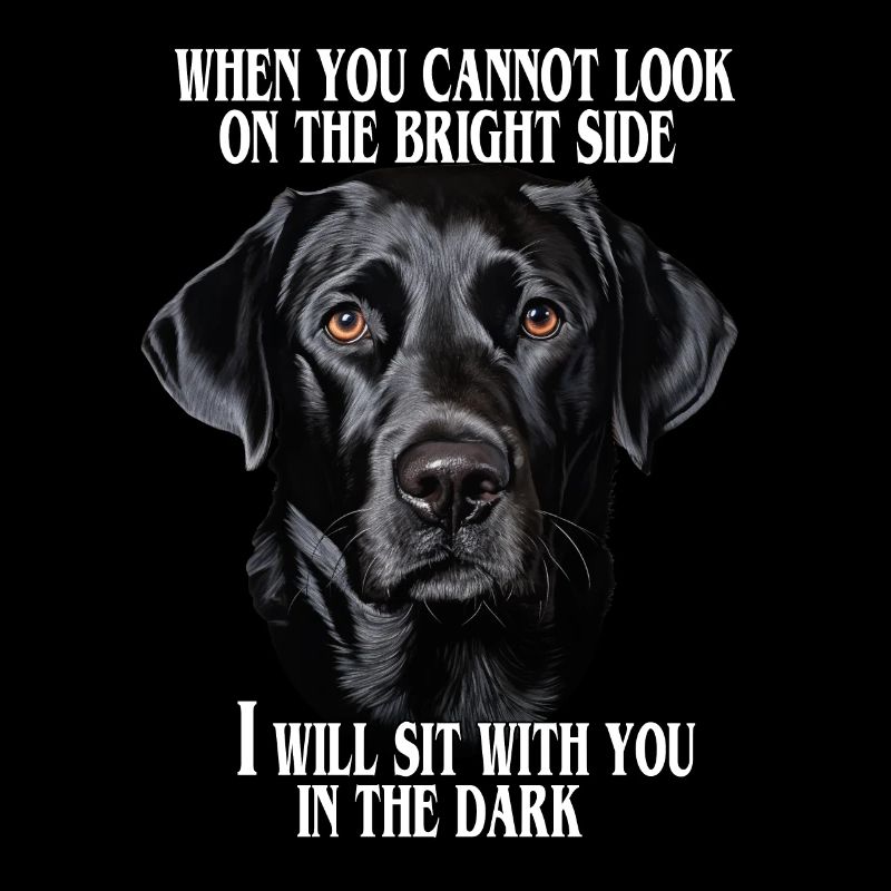 Schwarzer Labrador Zitat