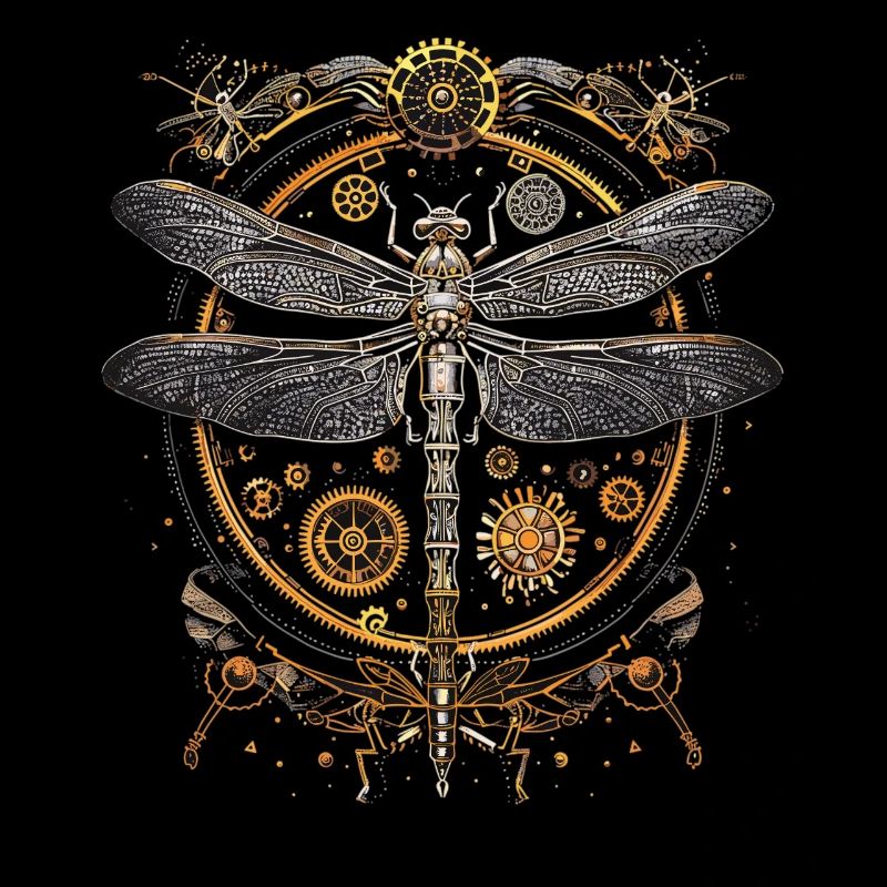 Steampunk-libelle