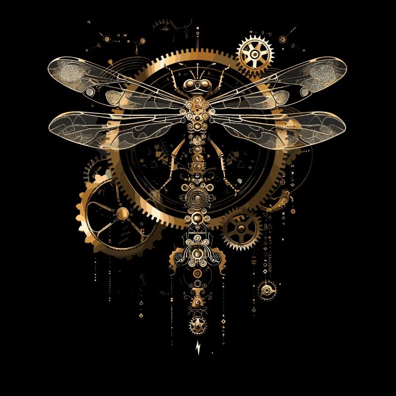 Steampunk dragonfly