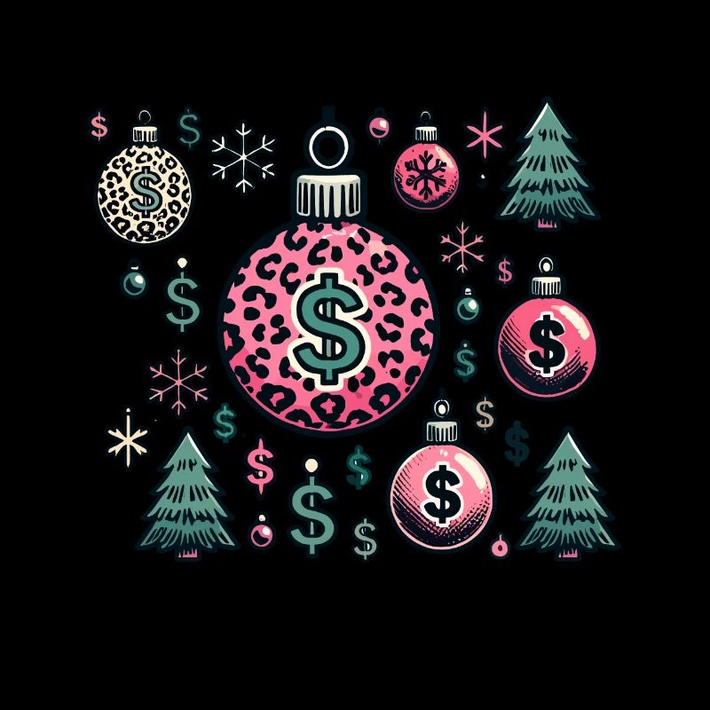 Weihnachtskugeln Dollar Symbole