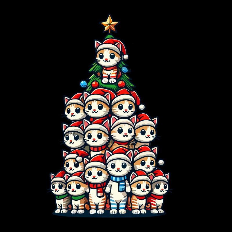 Chats de Noël Arbre de Noël Fun