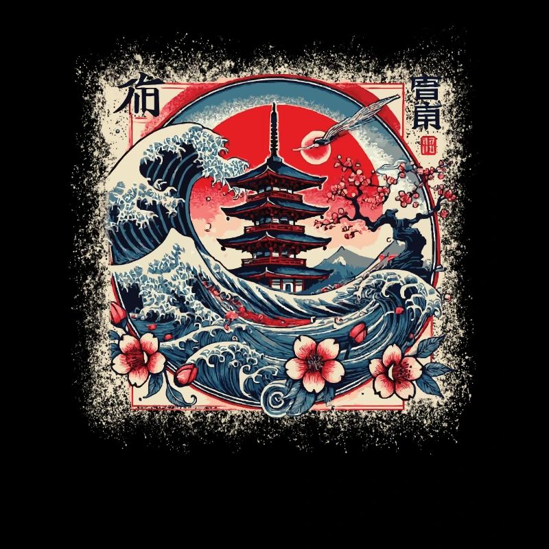 Pagode japonaise traditionnelle,