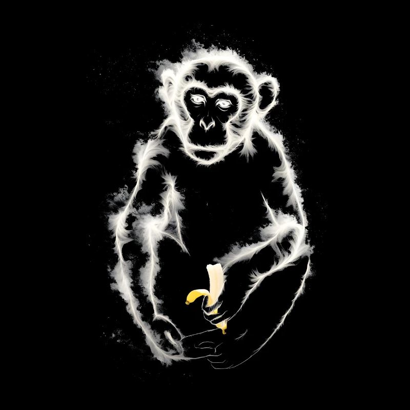 Affe isst Banane / Affe