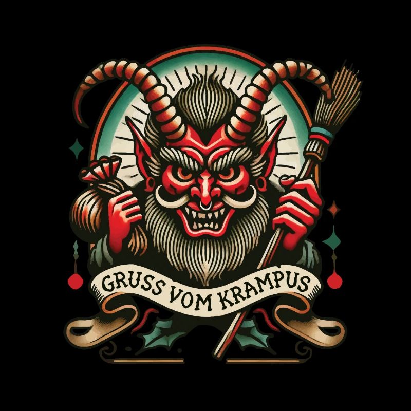 Greetings from Krampus Dark Christmas Folklore