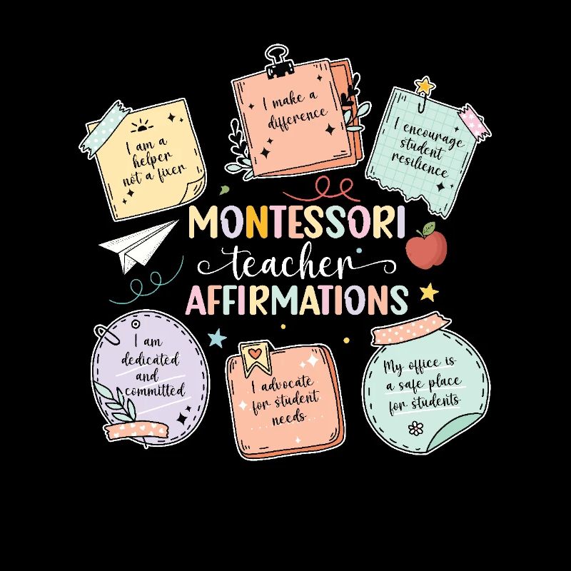 Montessori-lehrerin Ich Erhebe Mich, Indem Ich