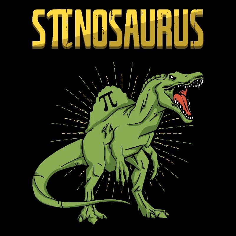 Stinosaur Pi Tag Dinosaur Design