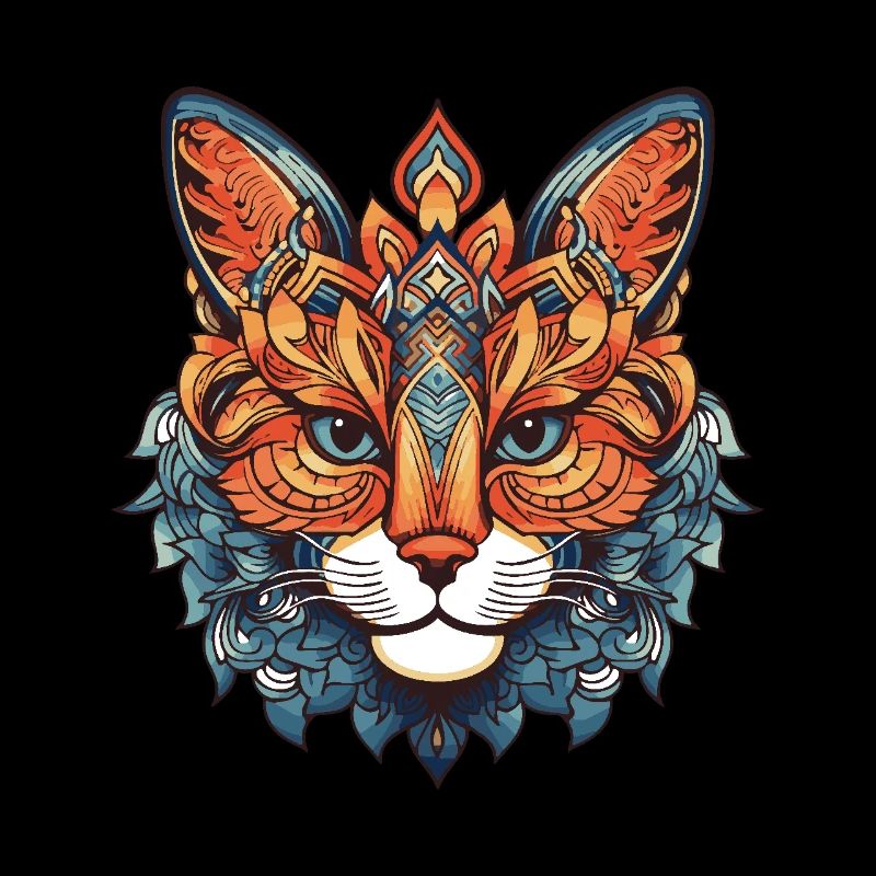 Cat Portrait Head